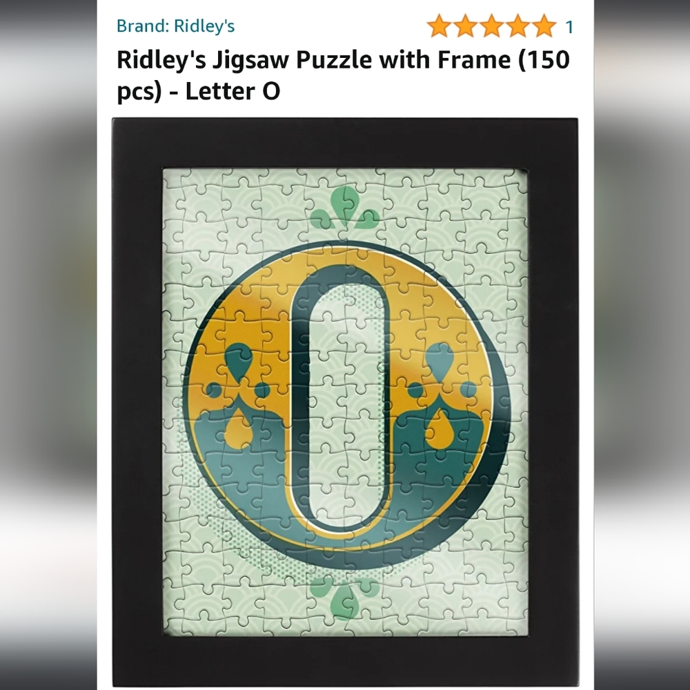 🔥New Ridley's O puzzle 150 pc with frame